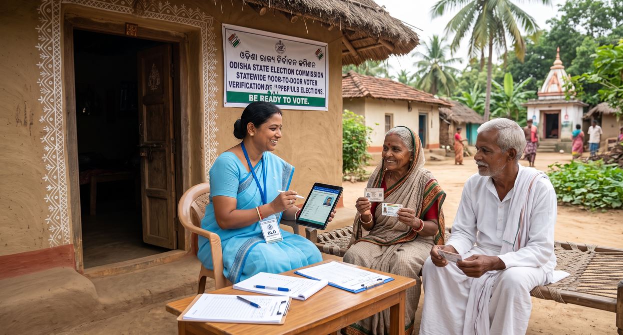 Odisha to Launch Statewide Door-to-Door Voter Verification Ahead of Panchayat, ULB Elections